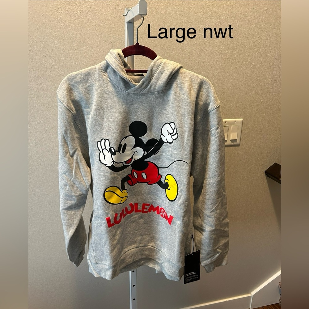 Disney lululemon hoodie NWT size large grey 
Sold out!